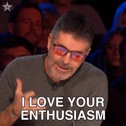 Man With Sunglasses Saying I Love Your Enthusiasm GIF