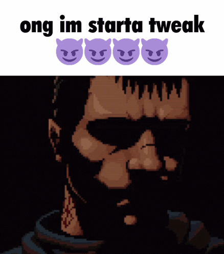 Man With Sunglasses Saying Ong Im Starta Tweak