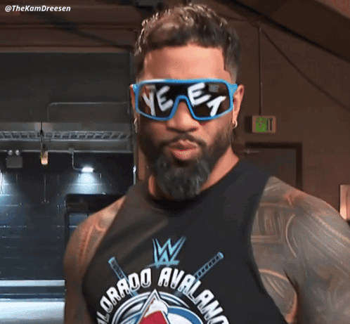 Man With Sunglasses Saying Ye E1 GIF