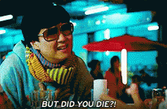 Man With Sunglasses Scarf But Did You Die GIF