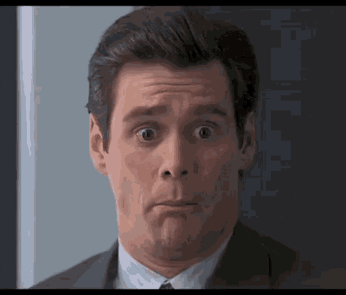 Man with Surprised Expression