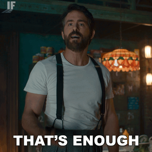 Man With Suspenders and Beard Says That's Enough