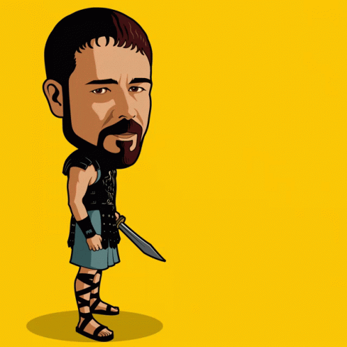 Man With Sword Thumbs Up Saying Good Work