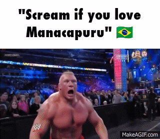 Man with Tattoo Scream If You Love Manacapuru