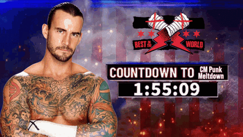 Man With Tattoos Countdown to CM Punk Meltdown