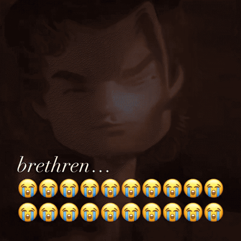 Man With Tears Saying Brethren