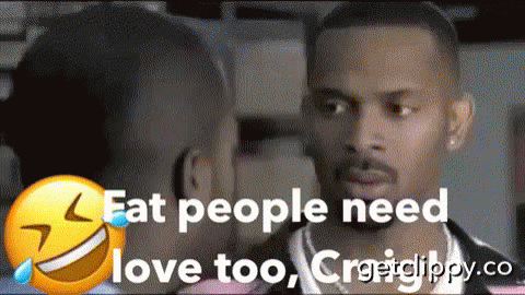 Man With Tears Says Fat People Need Love GIF