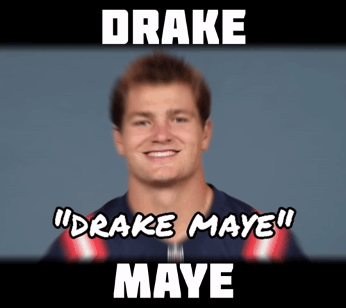 Man With Text Drake Maye GIF