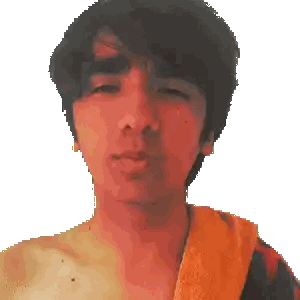 Man with Towel Around Neck