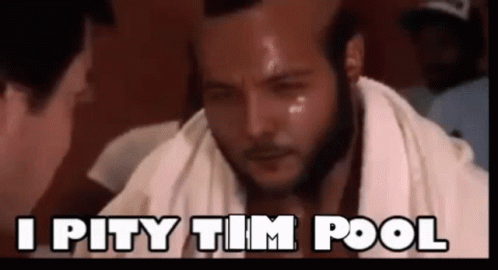 Man With Towel Saying I Pity Tim Pool GIF