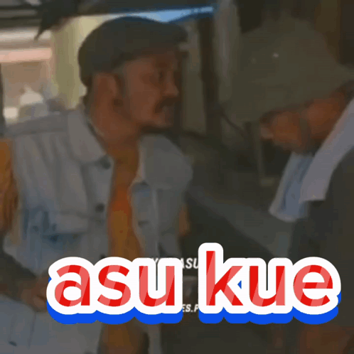 Man With Towel Talking To Another Man Asu Kue GIF