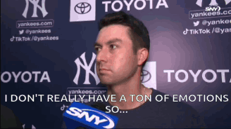 Man With Toyota Logo Says I Don't Really Have A Ton Of Emotions GIF
