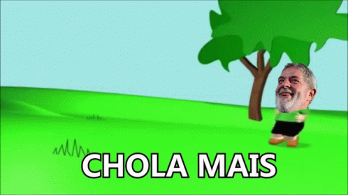 Man With Tree Saying Chola Mais GIF