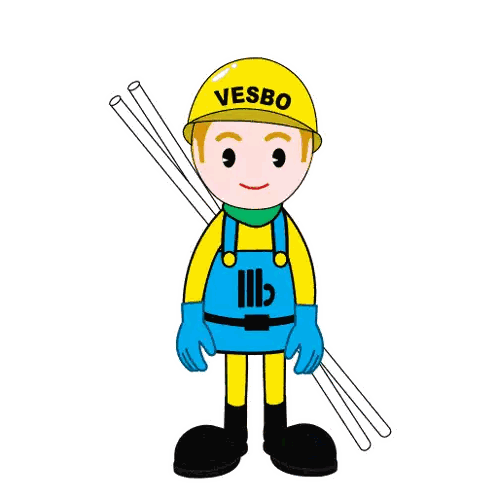 Man with Vesbo Helmet