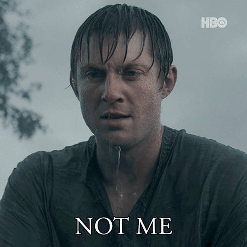 Man with Wet Hair and HBO Logo
