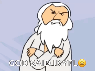 Man With White Beard God Said IKYFL
