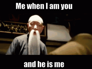Man With White Beard Saying Me When I Am You GIF