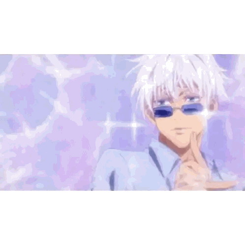 Man with White Hair Making Heart