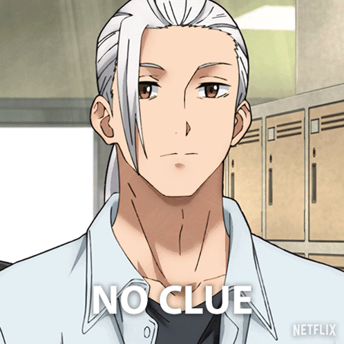 Man With White Hair No Clue