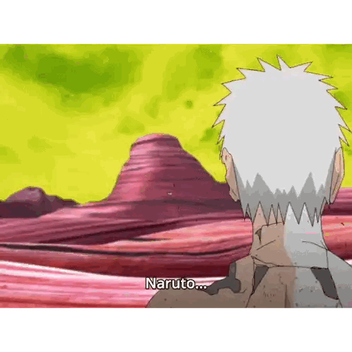 Man with White Hair Says Naruto