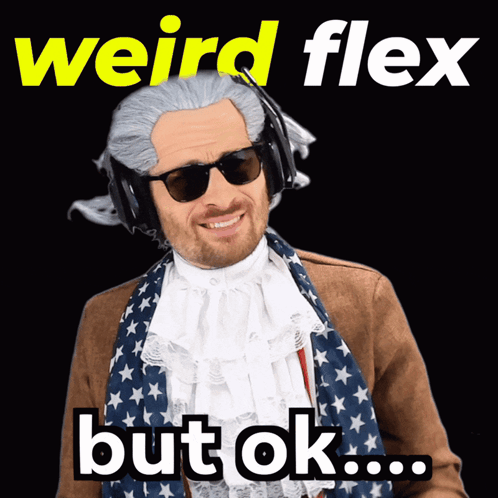 Man With Wig And Sunglasses Says But Ok GIF