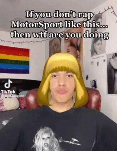 Man With Wig Rap Motorsport Like This