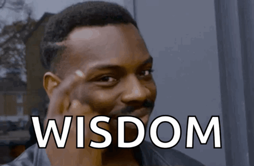 Man With Wisdom Text GIF