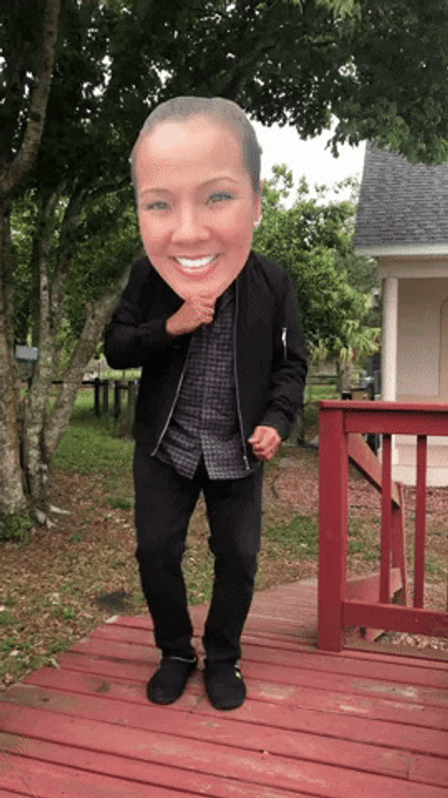 Man With Woman Big Head Dancing GIF