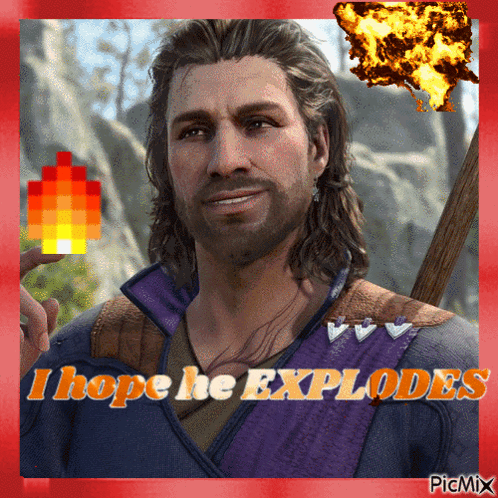 Man With Words I Hope He Explodes