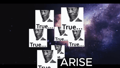 Man with Words True and Arise