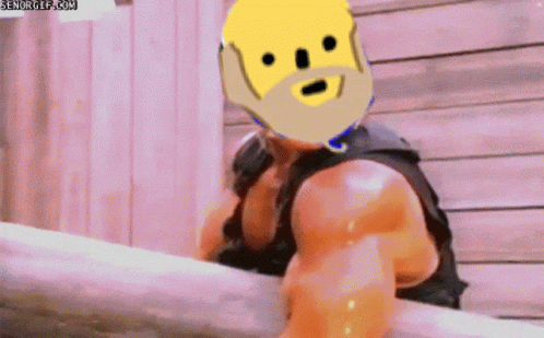 Man with Yellow Face and Beard