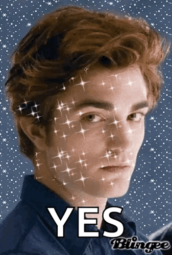 Man with Yes Blingee