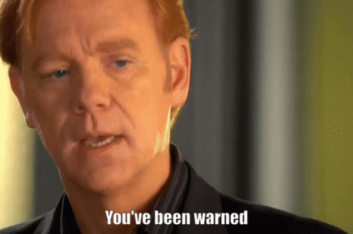 Man With You've Been Warned