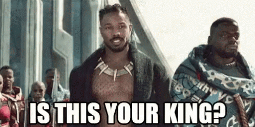 Man Without Shirt Asking Is This Your King