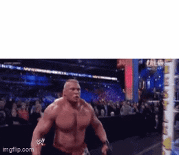 Man Without Shirt in Wrestling Ring