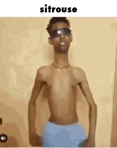 Man Without Shirt Wearing Sunglasses Sitrouse