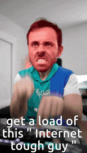 Man Without Shirt Wrestling Ring Mouth Open GIF