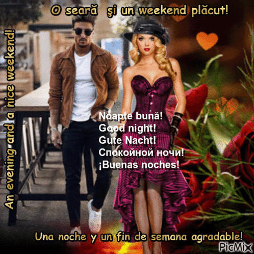 Man Woman O Seara Si Un Weekend Placut GIF
