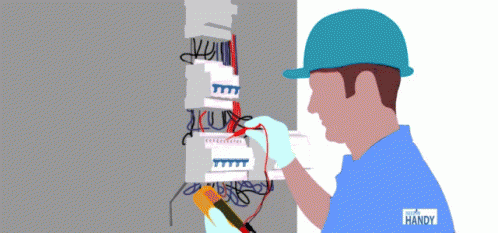 Man Working on Electrical Box Handy