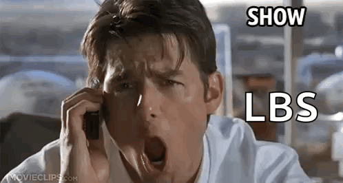 Man Yawning Talking On Phone Saying Show Lbs GIF