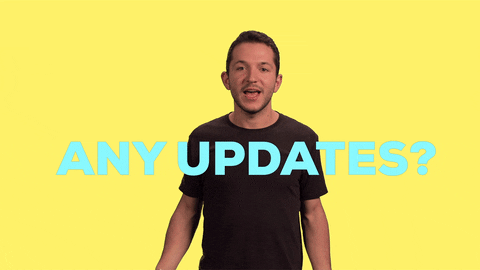 Man Yellow Background Asking For Update GIF