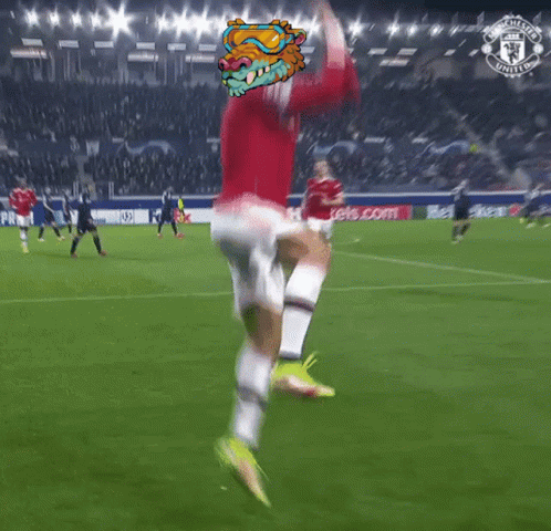 Manchester United Soccer Player Running GIF