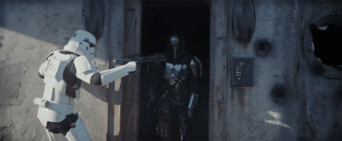 Mandalorian Soldier Fighting GIF