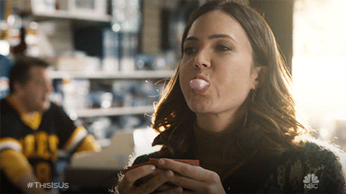Mandy Moore Bubble Gum Game GIF