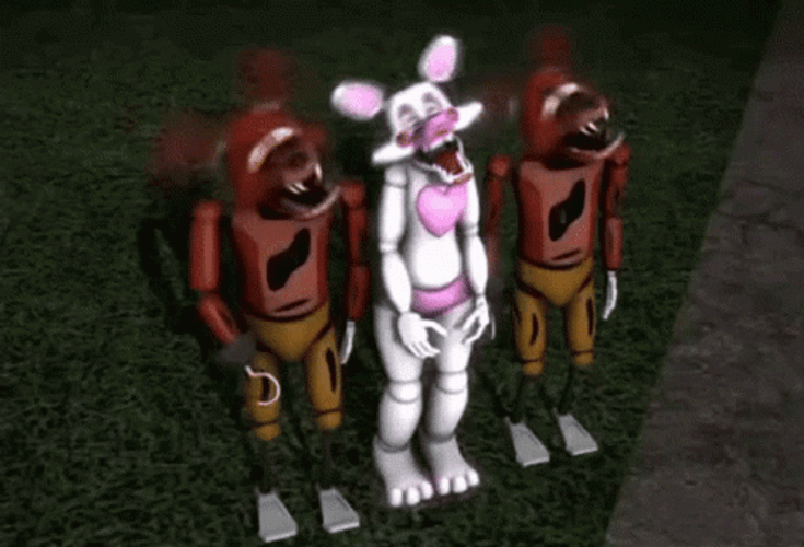 Mangle And Foxy FNAF GIF