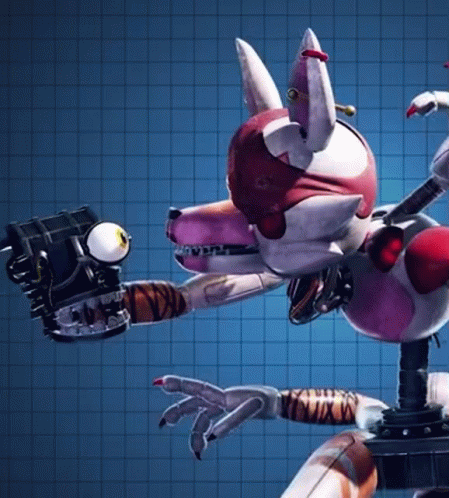 Mangle Face Fight GIF