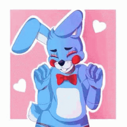Mangle Happy Blue GIF