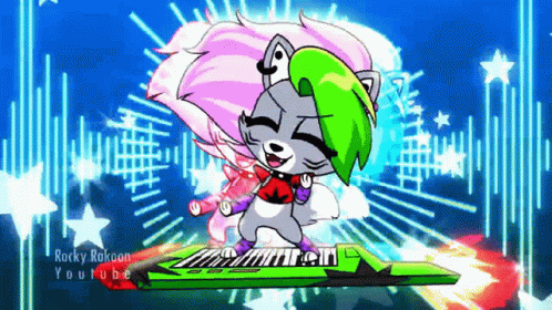 Mangle Rock Star Girl GIF