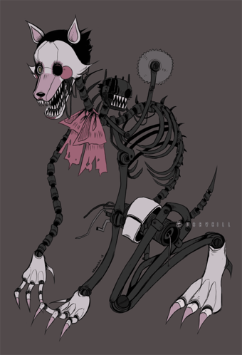 Mangle Skinny Scary Mangle GIF