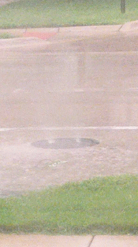 Manhole Gushing Flooded Water GIF